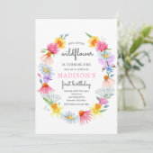 私たちの小さな野花春ガーデンバースデーパーティー 招待状 (スタンド正面)