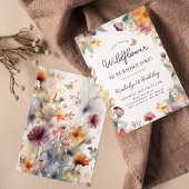 私たちの小さな野花1歳の誕生日 招待状