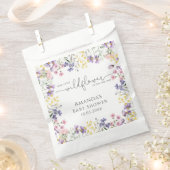 私たちの小さな野草の赤ちゃんシャワー フェイバーバッグ (クリップ留めされた状態)