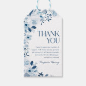 私たちの小さな野草ベビーガール1st誕生日パーティー ギフトタグ (正面)