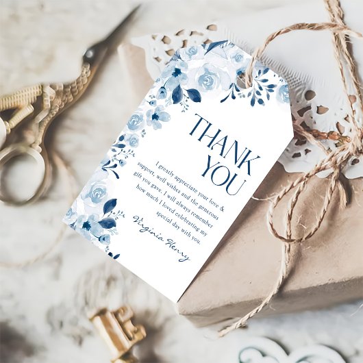 私たちの小さな野草ベビーガール1st誕生日パーティー ギフトタグ