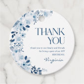 私たちの小さな野草ベビーガール1st誕生日パーティー フェイバータグ (正面)