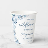 私たちの小さな野草ベビーガール1st誕生日パーティー 紙コップ (正面)