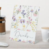 私たちの小さな野草植物性の赤ちゃんシャワードリンク 台座サイン (インサイチュ)