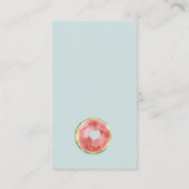 私たちの小さな青いメロンおむつラッフルベビーシャワー エンクロージャーカード (裏面)