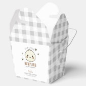 私たちの小さな餃子男女兼用の赤ちゃんシャワー フェイバーボックス (オープン)