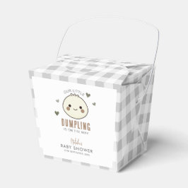 私たちの小さな餃子男女兼用の赤ちゃんシャワー フェイバーボックス