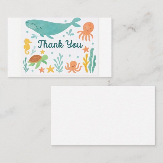 私たちの小さな1つから少しお礼 – ベビーショー ノートカード