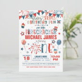 私たちの小さなfirecrcker 1st誕生日(S&S) 招待状 (スタンド正面)