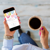 私たちの小さなSweetheart バースデー ハート型の会話 招待状