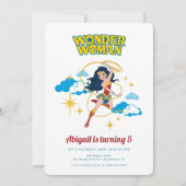 私たちの小疑問に思女の女の子の誕生日招待状 招待状 (正面)