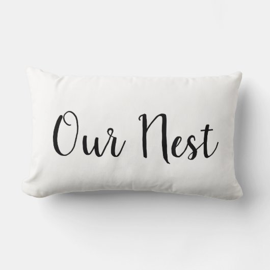 私たちの巣装飾用クッション ランバークッション (正面)