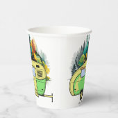 私たちの幸せな場所。レトロキャンプ 紙コップ (右)