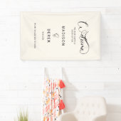 私たちの幸せな結末にようこそ！ 横断幕 (インサイチュ)