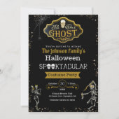 私たちの幽霊踊りスケルトン衣装パーティー カード (正面)