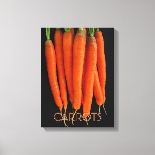 私たちの庭からニンジン キャンバスプリント (正面)