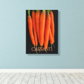 私たちの庭からニンジン キャンバスプリント (インサイチュ (ウッドフロア))