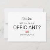 私たちの式を執り行ってください | 結婚式で私たちを結婚させてください 招待状 (裏面)