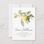 私たちの引っ越し | レモン ブロッサム 新しい住所 案内状 (正面)