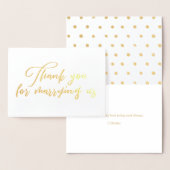 私たちの役人と結婚結婚してくれてありがとう感謝してい 箔カード (ディスプレー)