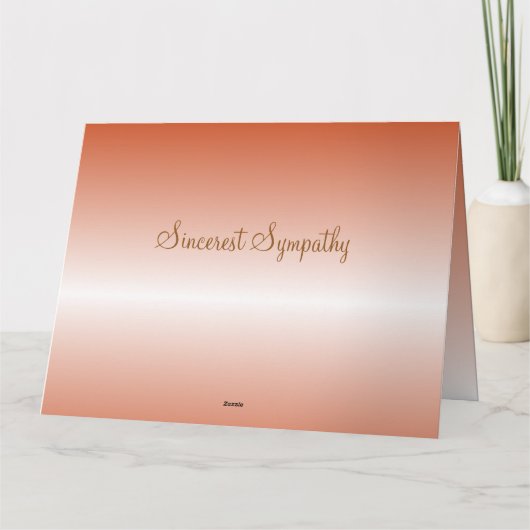 私たちの心からの悔やみや弔慰紙グリーティングカード カード (裏面)