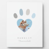 私たちの心に残る足跡 ホワイト フォトメモリアル フォトプラーク (正面)