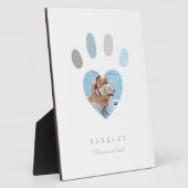 私たちの心に残る足跡 ホワイト フォトメモリアル フォトプラーク (側面)