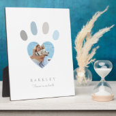 私たちの心に残る足跡 ホワイト フォトメモリアル フォトプラーク (側面)