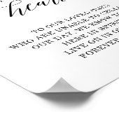 私たちの心に永遠にメモリアルウェディングサイン ポスター (角)