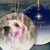 私たちの心に永遠に写真 セラミックオーナメント