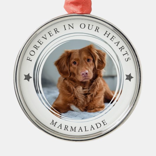 私たちの心に永遠に写真 メタルオーナメント (正面)