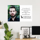 私たちの心に永遠に残る鹿 - オーダーメイド写真メモリアル ポスター (ホームオフィス)