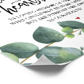 私たちの心に永遠に残る 故人追悼プレート ポスター (角)