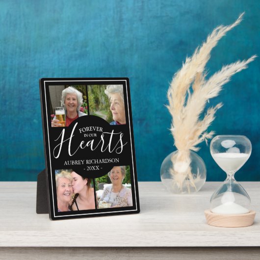 私たちの心に永遠に残る 現代のフォトコラージュ フォトプラーク (側面)