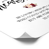 私たちの心に永遠に残る 追悼記念プレート ポスター (角)