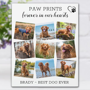 私たちの心に永遠に爪あとペットメモリアル フォトプラーク