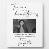 私たちの心に永遠に黒い現代 写真記念碑 フォトプラーク (正面)