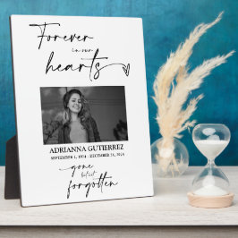 私たちの心に永遠に黒い現代　写真記念碑 フォトプラーク