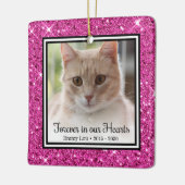 私たちの心に永遠に 猫  セラミックオーナメント (左)