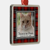 私たちの心に永遠に 猫 メタルオーナメント (右)