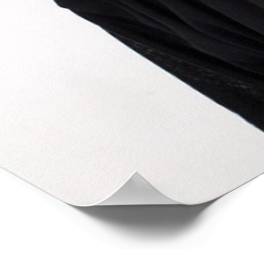 私たちの心に永遠に 現代の葬儀 カスタム写真 ポスター (角)