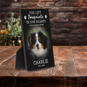 私たちの心に足跡 ペットメモリアル フォトプラーク