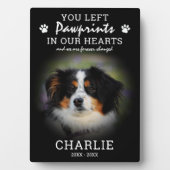 私たちの心に足跡 ペットメモリアル フォトプラーク (正面)