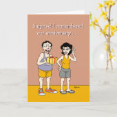 私たちの忘れ記念結婚カードは無かった カード (黄色い花)