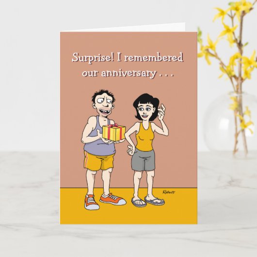 私たちの忘れ記念結婚カードは無かった カード (黄色い花)