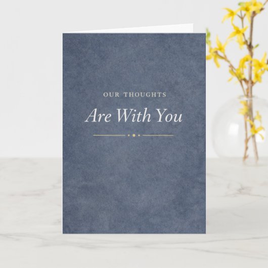 私たちの思いはあなたとともに - 青 カード (黄色い花)