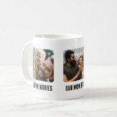 私たちの思い出の瞬間パパ父の日 コーヒーマグカップ (正面左)