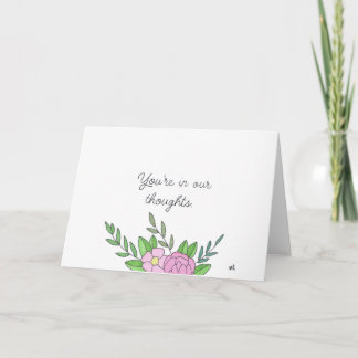 私たちの思考で花1カード サンキューカード