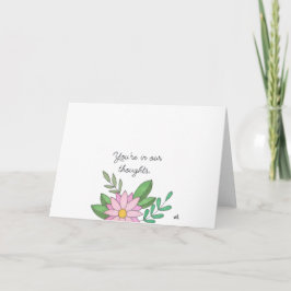 私たちの思考で花2カード サンキューカード