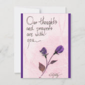 私たちの思考と祈りの言葉ことわざバラノートカード ノートカード (正面)